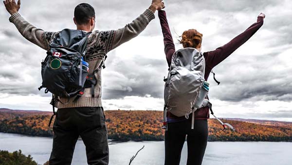 Backpackers zijn blij