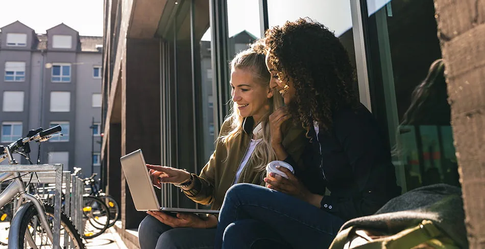Students outside